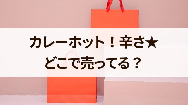 カレーホット　どこで売ってる